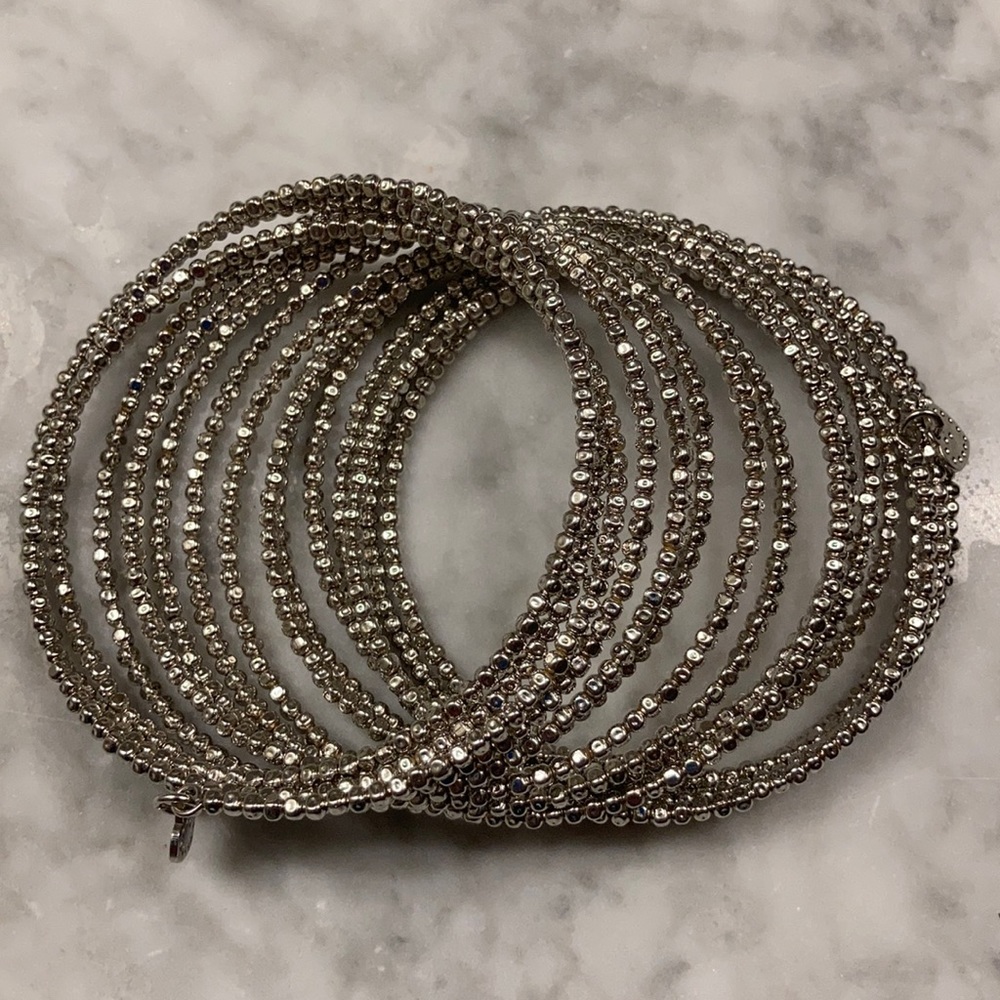 Stella and Dot Wrap Bracelet in silver